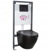 KERRA - Inštalačný set WC Delos BLM/Pacific Black 5907548115874