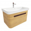 Swiss aqua technologies Koupelnová skříňka s umyvadlem SAT Fusion 77,5x43x45 cm dub medový mat SATFUSION80DMUBA