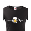 Dámské tričko s potiskem pivo, Barva Černá, Velikost 2XL Bezvatriko.cz 0194 - 1x bile
