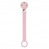NATTOU Klip na cumlík silikón pink