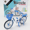 Golden wheel models Modely zlatých kolies Bicicletta Lady Classic Bicycle 1:10 Blue White