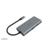 AKASA - externý USB hub - USB typ-C na 9-in-1 AK-CBCA21-18BK