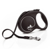 Vodítko Flexi Black Design M páska 5m čierne (do 25kg)