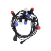 Forever Reťaz svietiaca WHITE/PINK/BLUE 10ks 12m 230V IP65 2W LIGHT GARLAND SET ML15781