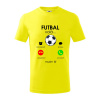 Futbal volá - Tričko detské bavlnené - 134 cm/8 rokov ( Citrónová )