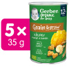 5x GERBER Organic chrumky s mangom a banánom 35 g​