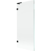 Mexen, Mexen Lunar L 1-krídlová vaňová zástena 80 x 150 cm, transparentná, čierna - 897L-080-000-70-00