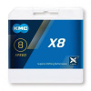 ŘETĚZ KMC X-8 BOX STŘÍBRNÝ
