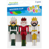 Dekoračná ozdoba štipce Dedo Mráz 7 cm bal. 3 ks Vianoce CRAFT WITH FUN 545854