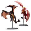 McFarlane Toys World of Warcraft - Akčné figúrky - Červený Highland Drake a čierny Proto-Drake