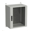 Vonkajšia nástenná skriňa Solarix LC-20 15U 600x400 mm, sklenené dvere, LC-20-15U-64-12-G