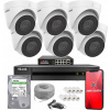 SADA KAMIER PRE MONITOROVANIE 6 VONKAJŠÍCH KAMIER IP POE 4Mpx HIKVISION 1TB