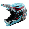 Troy Lee Designs Tld D4 Polyacrylite, prilba - Linear Blue Veľkosť: L