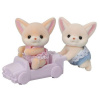 Sylvanian Families Dvojčata fenci s autíčkem