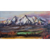 Tatry - Akad. mal. Igor Navrotskyi, originálny, ručne maľovaný obraz L (do veľkosti 95x95cm) Viac farieb