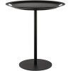 Alessi Odkladací stolík OP-LA 52 cm, s odnímateľným podnosom, čierna