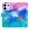 Flip pouzdro iSaprio - Xiaomi Redmi Note 13 Pro 5G / Poco X6 5G - BluePink Paint - kapsičky na karty (Knížkový flip kryt, obal, pouzdro iSaprio na mobil Xiaomi Redmi Note 13 Pro 5G / Poco X6 5G - Blue