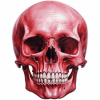 Nažehlovačka Lebka červená - 4,5 x 6 cm
