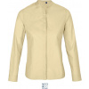 NEOBLU 3787 BART WOMEN / Dámska popelínová košeľa s dlhým rukávom - beige XXXL