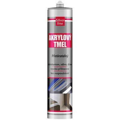 Akrylový tmel biely 280 ml SL pretierateľný Den Braven