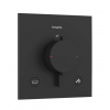 Hansgrohe Ecostat Comfort E Termostatická batéria pod omietku, na 2 spotrebiče, matná čierna 33716670-HG