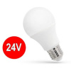 E27 LED žiarovka 24V AC/DC 10W - Teplá biela