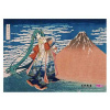 Presence CO., LTD. Katsushika Hokusai x Hatsune Miku Akrylový panel Tridsaťšesť pohľadov na horu Fuji Jemný vietor, jasné ráno 30 cm