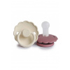 Frigg Dvojbalenie cumlíkov frigg daisy cream/ dusty rose, +6m, silikón