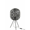 J-Line by Jolipa Vypletané čierna stojaca lampa Bambo z bambusových listov - Ø 29 * 59,5 cm - J-Line by Jolipa