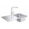 Grohe Drezy - Set drezu K500 a batérie Minta, kefovaná nerezová/chróm 31573SD1