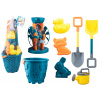 mamido Súprava hračiek na piesok kýblik mlynček lopatky formičky tyrkysová