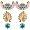 Disney set detských náušníc s motívom Stitch palmový list a modrý kryštál SF00262YRQL.PH