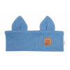 Baby Nellys Čelenka Cat s úškami pre deti Hand Made - jeans, 1-3 rokov, 86/98 (1-3r)