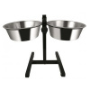Stojan na misky (42cm) + 2x miska 1,6 l/21cm