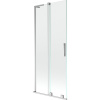 Mexen Velar L, 2-krídlová posuvná vaňová zástena 80 x 150 cm, 8mm číre sklo, chrómový profil, 896-080-003-01-01