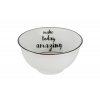 Miska 11 cm / 270 ml BE HAPPY (Porland White- BE HAPPY)