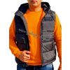 Alpha Industries vesta Hooded Puffer Vest Black Veľkosť: M, Farba: čierna