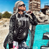 Yakuza dámska mikina s kapucňou GALVANIC GHOB 21101 black Farba: čierna, Veľkosti dámske: XL