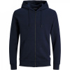 Jack and Jones Basic Zip Up Hoodie Navy Blazer XS