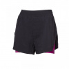 kalhoty krátké dámské Progress CARRERA SHORTS 2v1 černé / višňové L