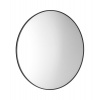 Sapho AROWANA guľaté zrkadlo v ráme priemer 70cm, čierna mat AWB070