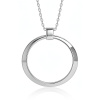 Strieborný náhrdelník s príveskom Kruh