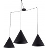 TK Lighting Cono závesné svietidlo 3x15 W čierna 6629
