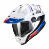 Moto přilba SCORPION ADF-9000 AIR DESERT bílo/modro/červená - Velikost XL
