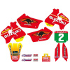BLACKBIRD E23V02 komplet nálepiek (polepov) SUZUKI RM 125/250 1996–2000 replika tímu Suzuki 1998