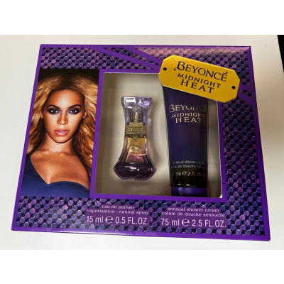 Beyonce Midnight Heat SET: Parfumovaná voda 15ml + Sprchový krém 75ml pre ženy