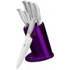 BERLINGERHAUS Sada nožov v stojane 6 ks Royal Purple Metallic Line Kikoza Collection BERLINGERHAUS BH-2269 (BH-2269)