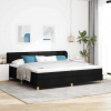 zahrada-XL Posteľ s pružinami a matracom krémová 90x200 cm Čierna 3340173