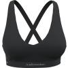 ICEBREAKER W Mer 125 Cool-Lite Sprite Racerback Bra BLACK - XL
