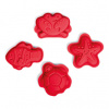 Bigjigs Toys Silikonové formičky červené